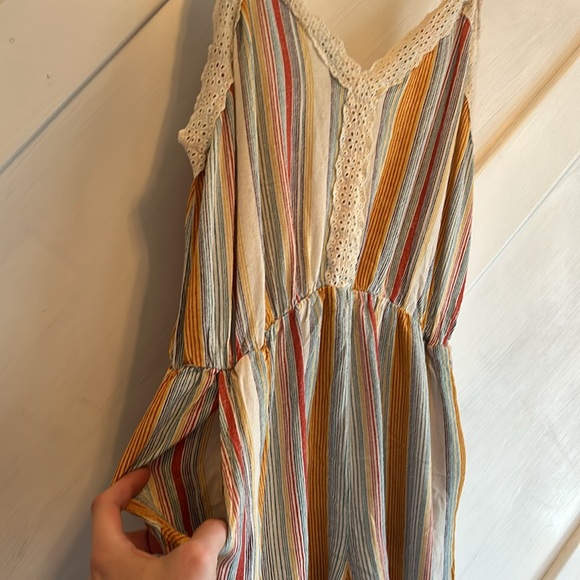 Nevena Rae V-Neck Sleeveless Multicolored shorts romper with pockets size XL - Picture 3 of 5